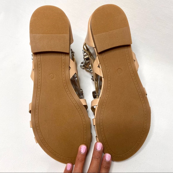 CAPE ROBBIN big gems rhinestone caged sandals ✨ - Picture 6 of 16